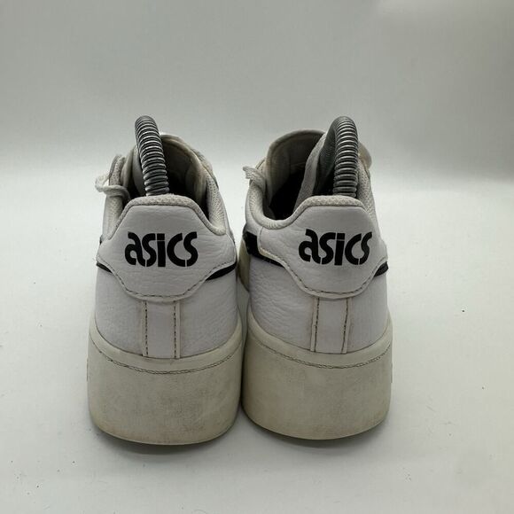 Women Size 7 Asics Japan S Platform Casual White/Black Leather Sneaker 1202A024 - Picture 7 of 10